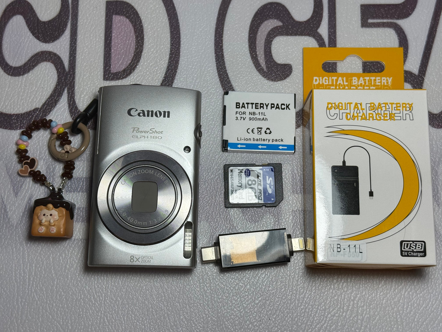 Canon PowerShot ELPH 180 20 MP 8x Zoom Digital Camera Silver