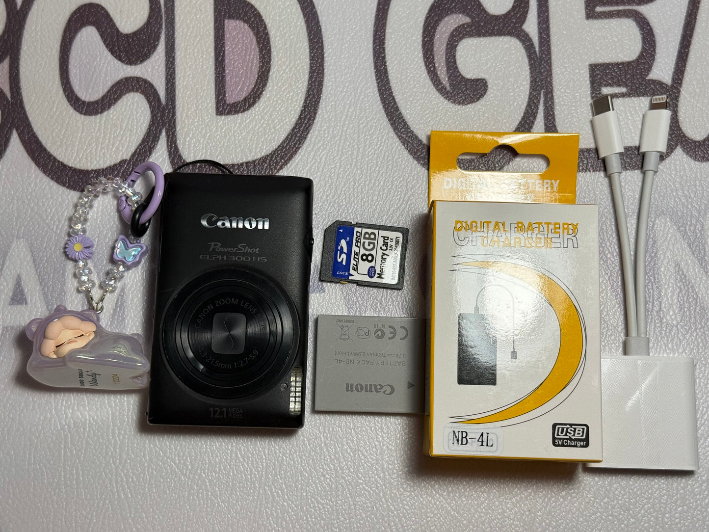 Canon PowerShot ELPH 300 HS / IXUS 220 HS 12.1MP Digital Camera - BLACK