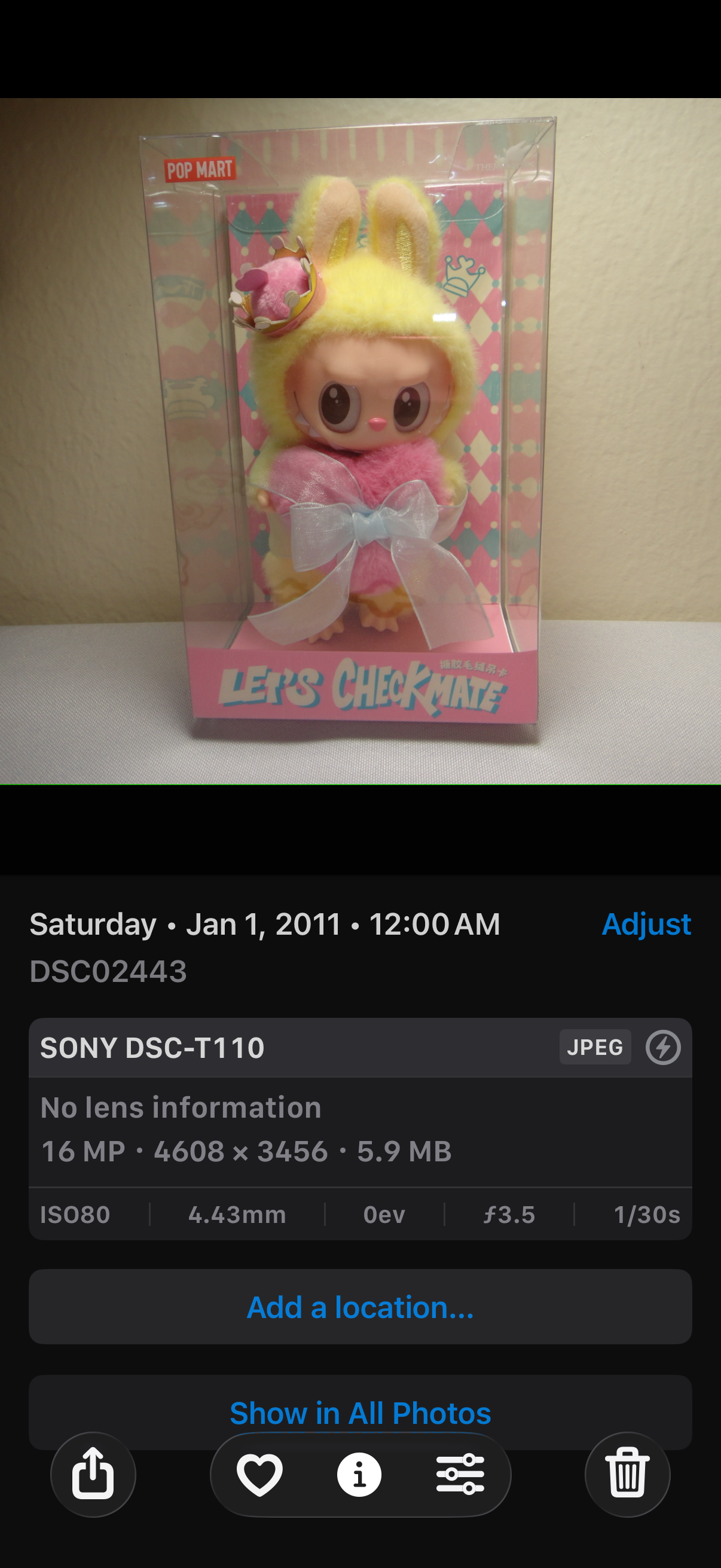 SONY DSC-T110 Digital Camera Cyber Shot (pink)
