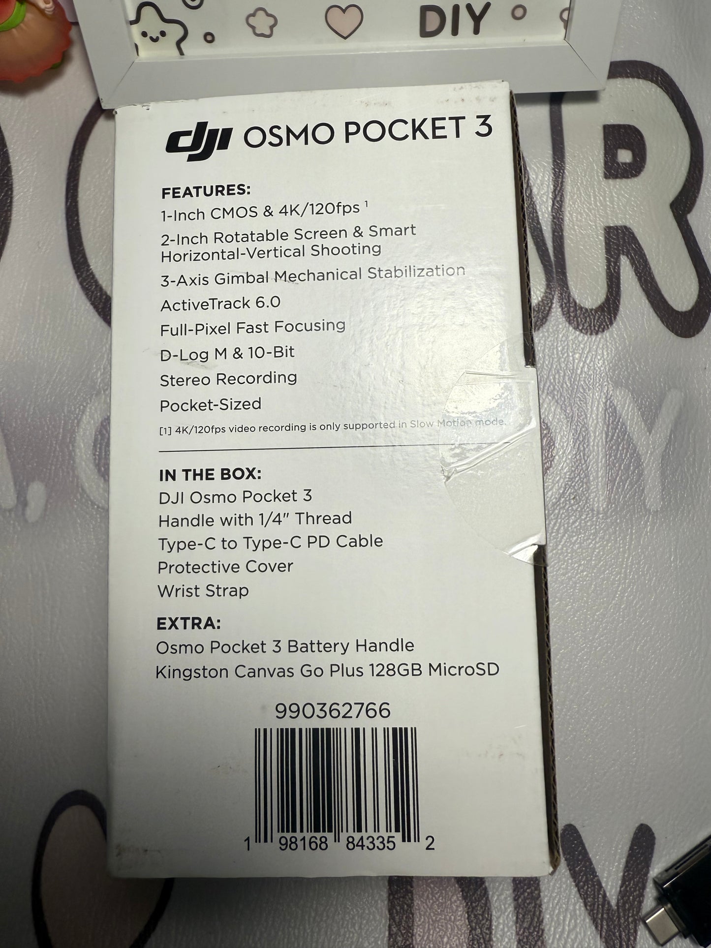 DJI Osmo Pocket 3 Gimbal Camera Video Bundle Battery Handle 128GB SD Card New