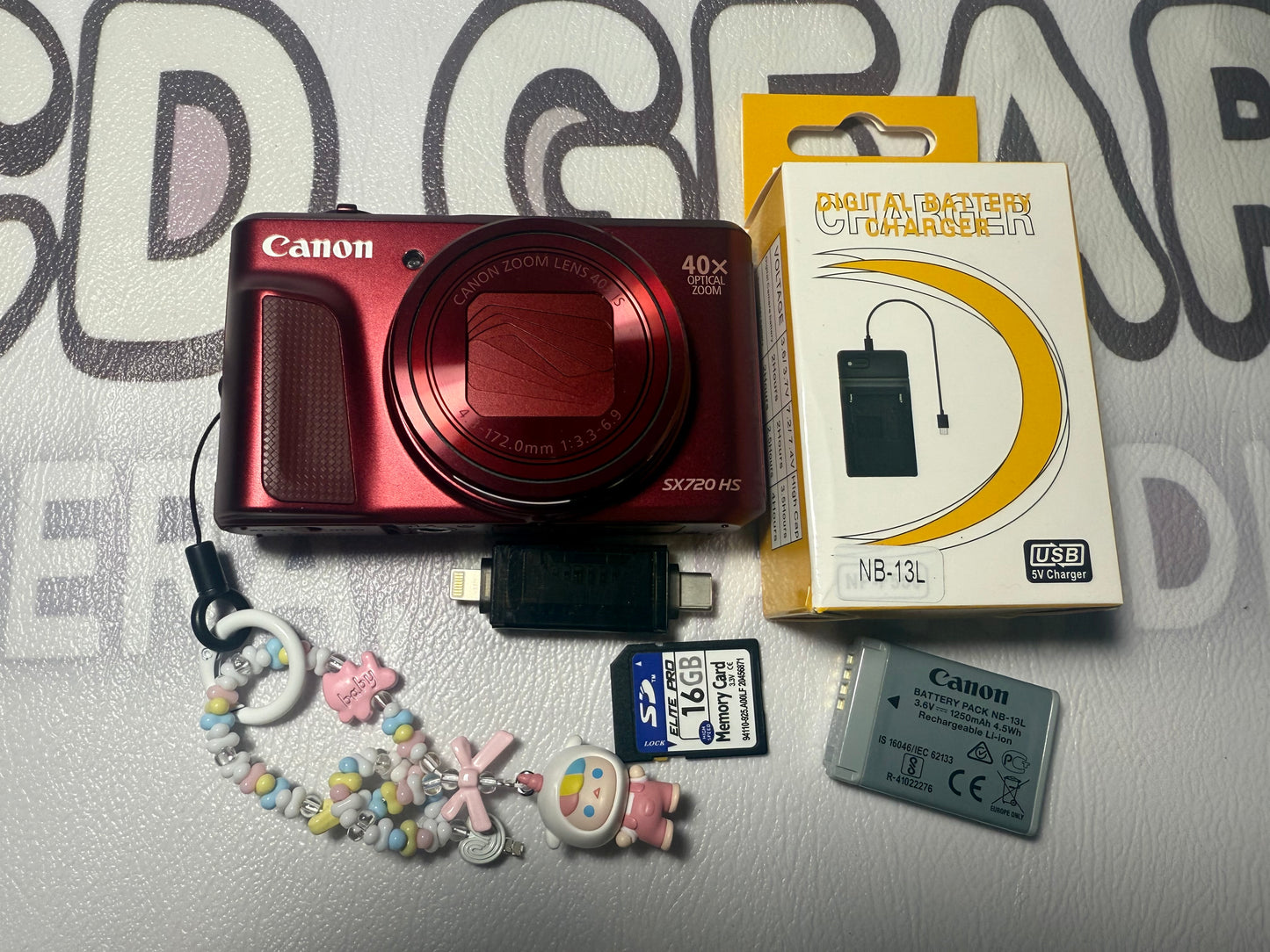 Canon powershot sx720 hs digital camera red