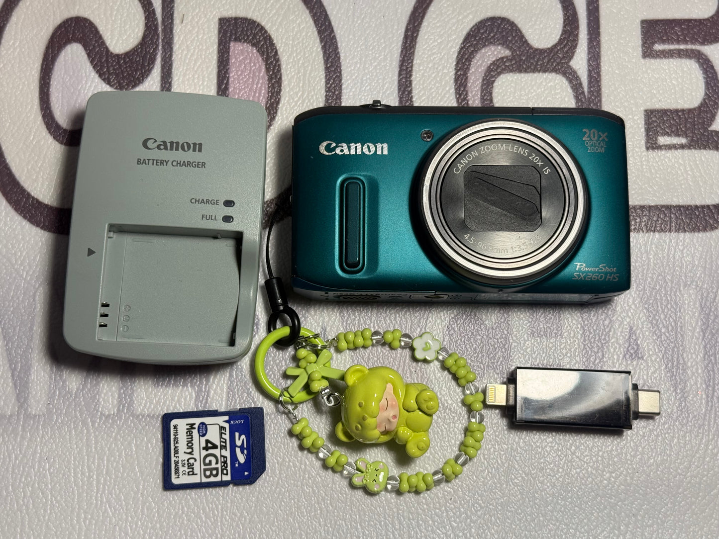 Canon PowerShot SX260 HS 12.1MP Digital Camera Blue Green