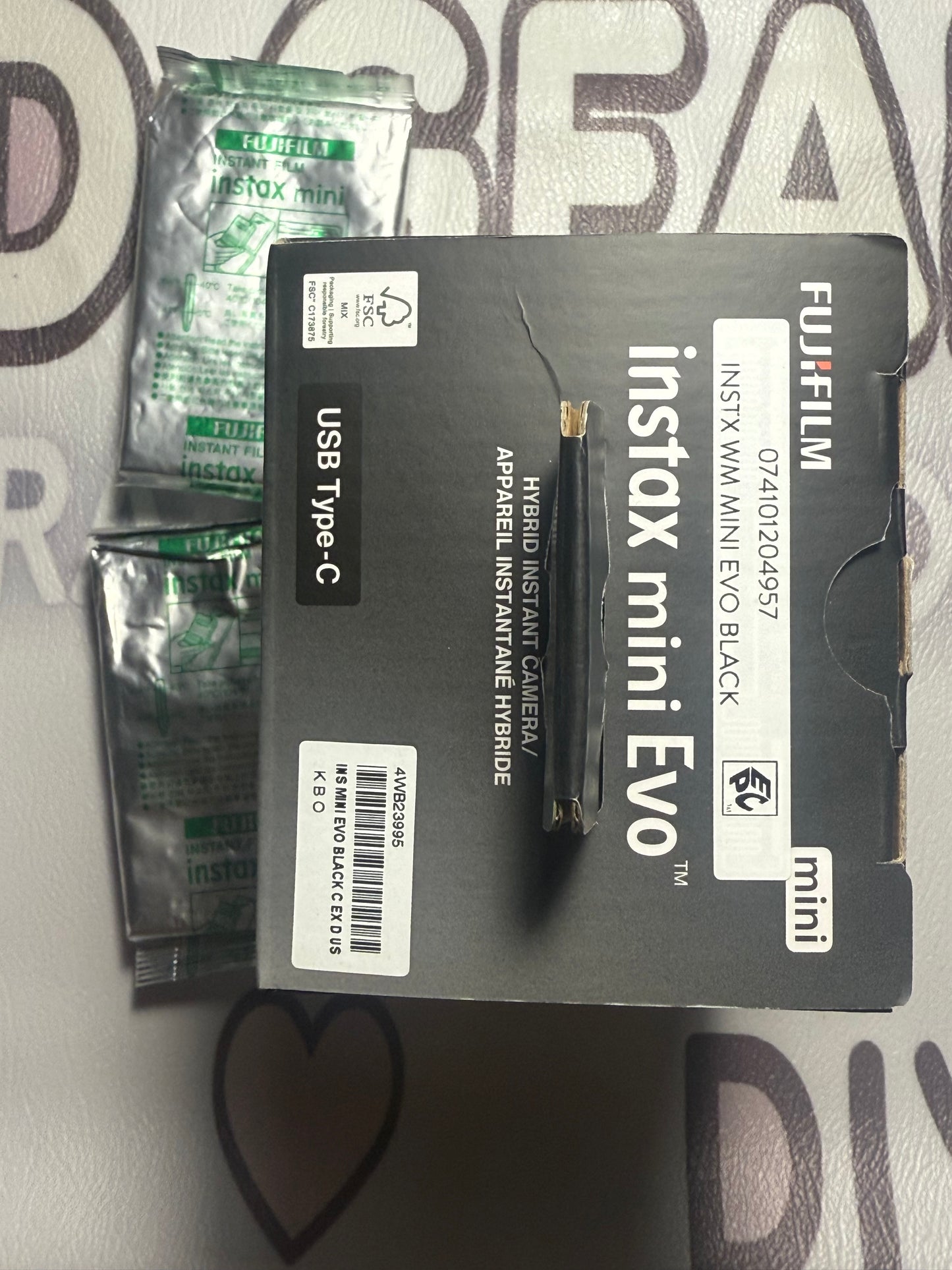 Fujifilm INSTAX Mini Evo Hybrid Instant Film Camera - Film Bundle