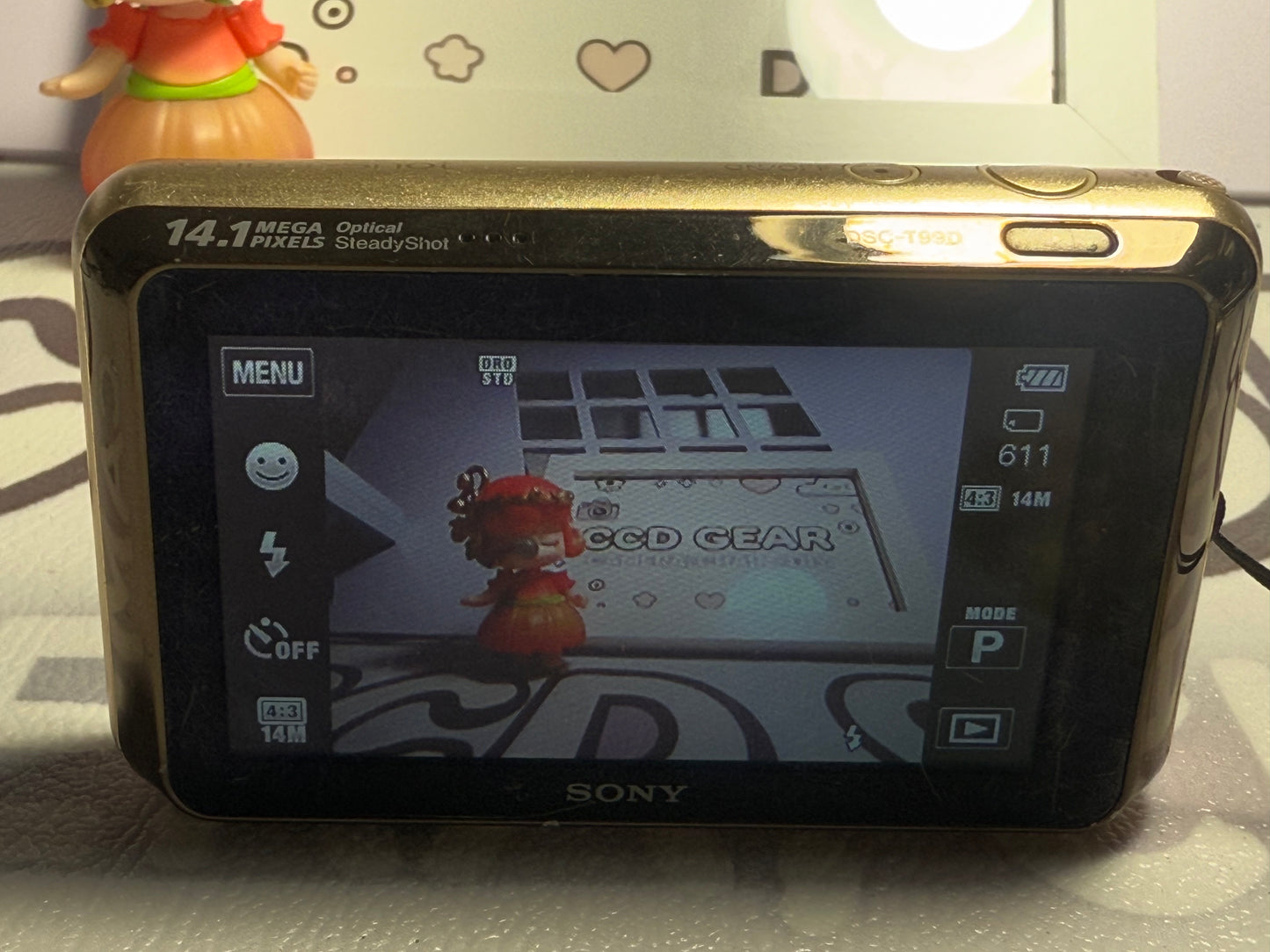 SONY Cyber Shot DSC-T99D 14.1MP 4x Compact Digital Camera (GOLD)