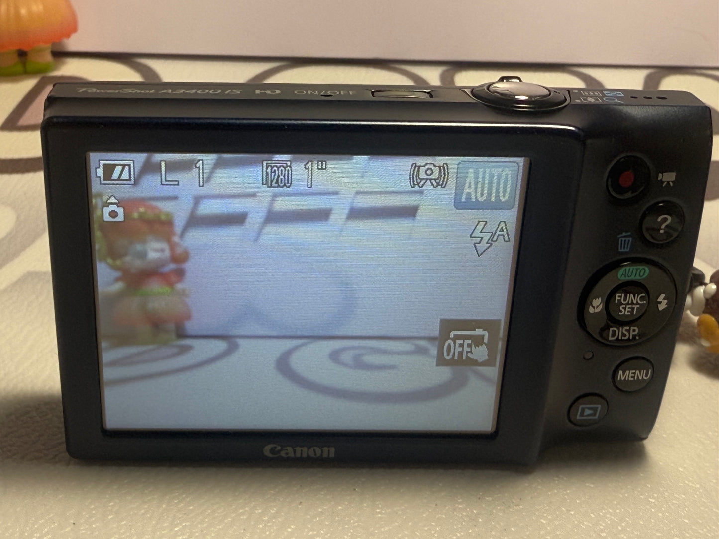 CANON PowerShot A3400 IS HD Digital Camera 5X Optical Zoom 16.0 MP Black