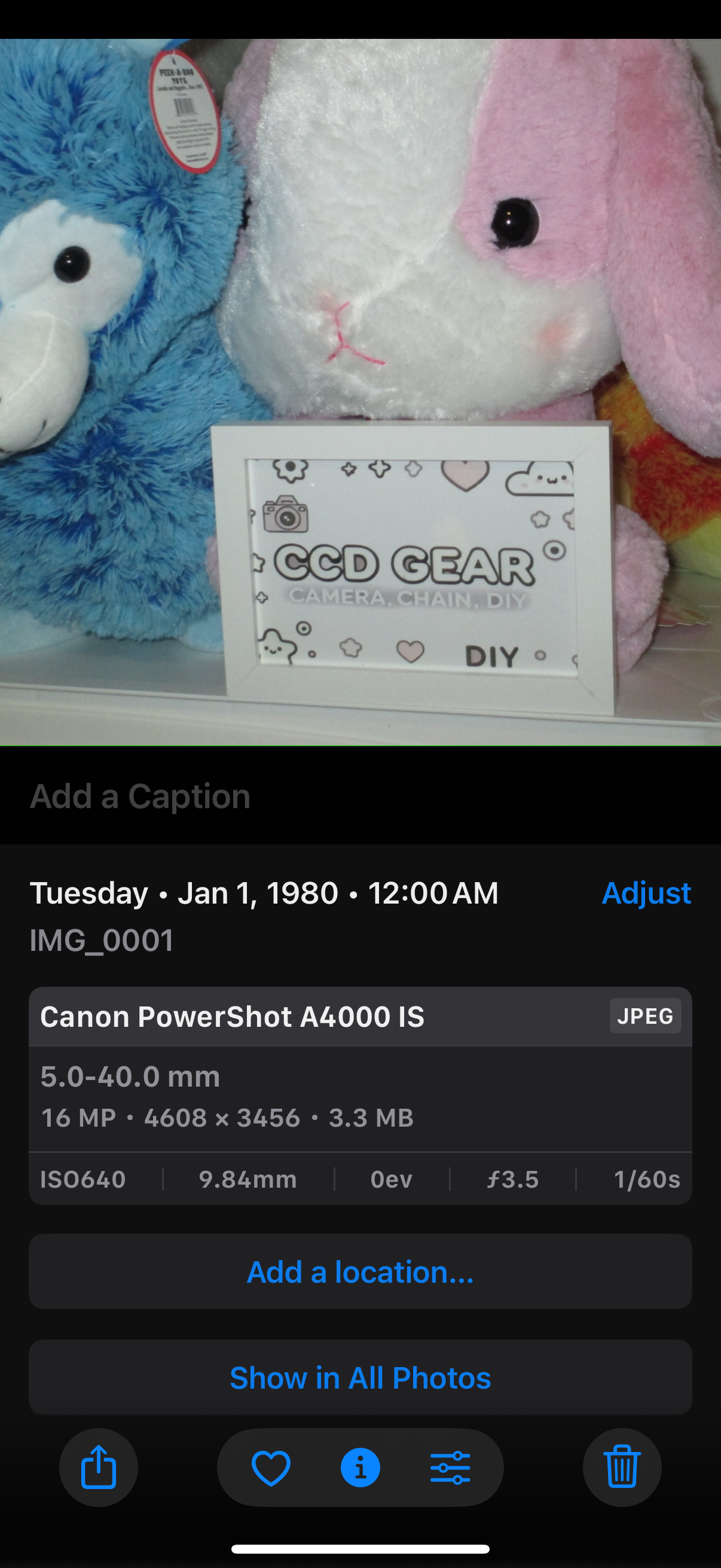 Canon PowerShot A4000 IS HD 16.0MP Digital Camera - Blue