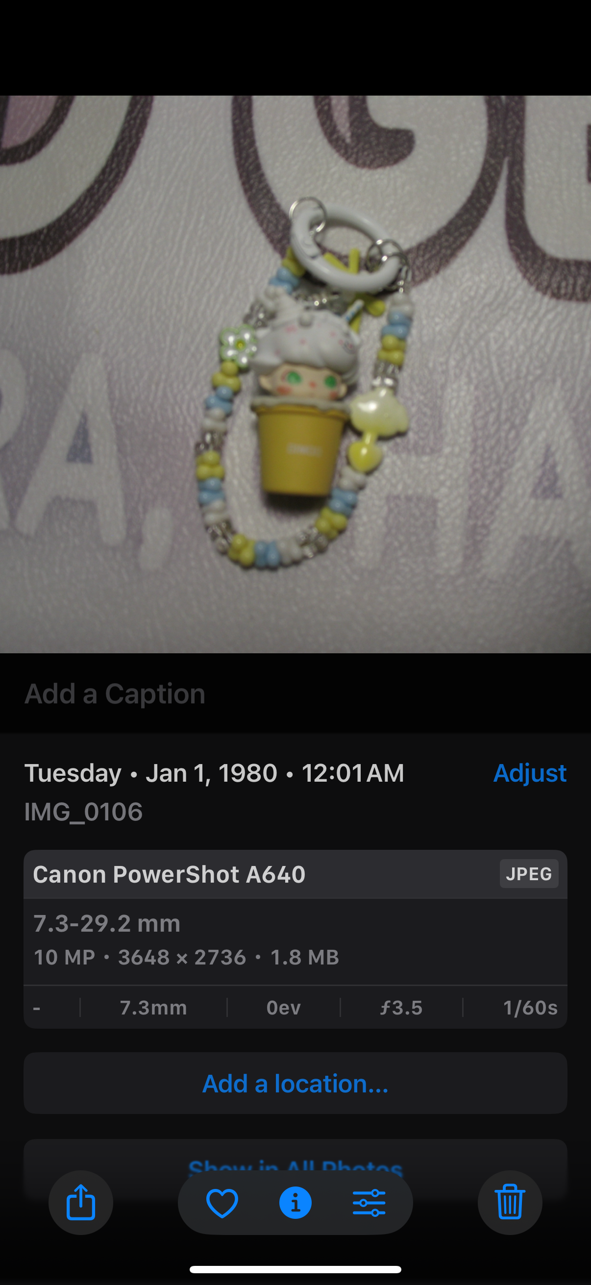 CANON A640 powershot
