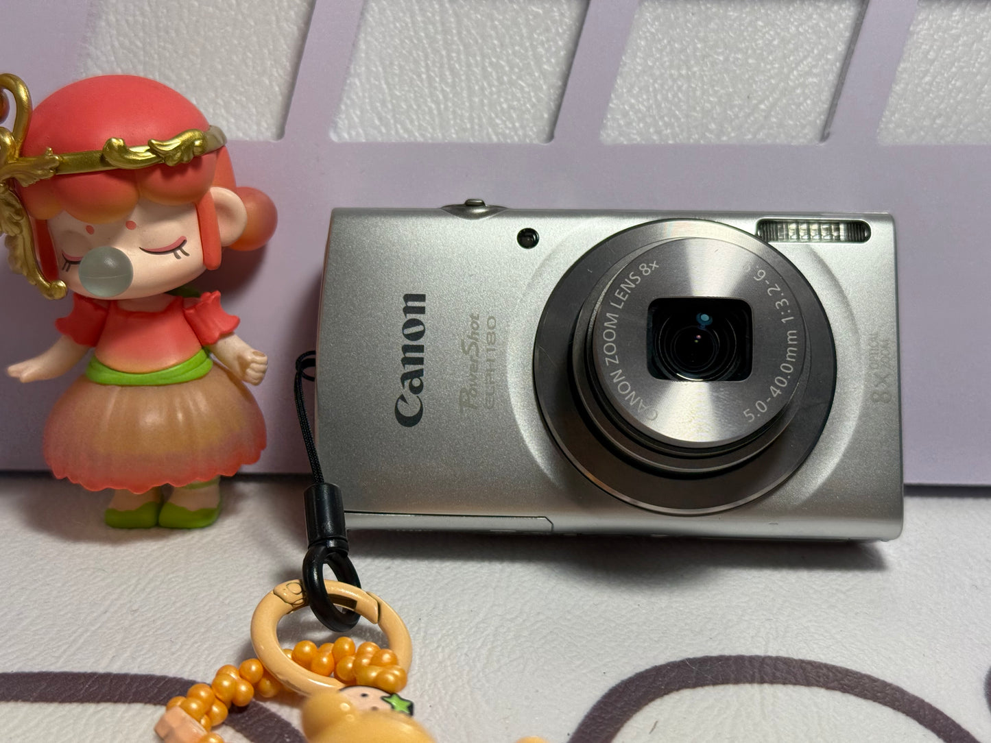 Canon PowerShot ELPH 180 20 MP 8x Zoom Digital Camera Silver