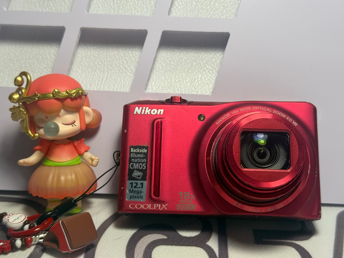 Nikon COOLPIX S9100 red 12.1MP 18x Optical Zoom Digital Camera
