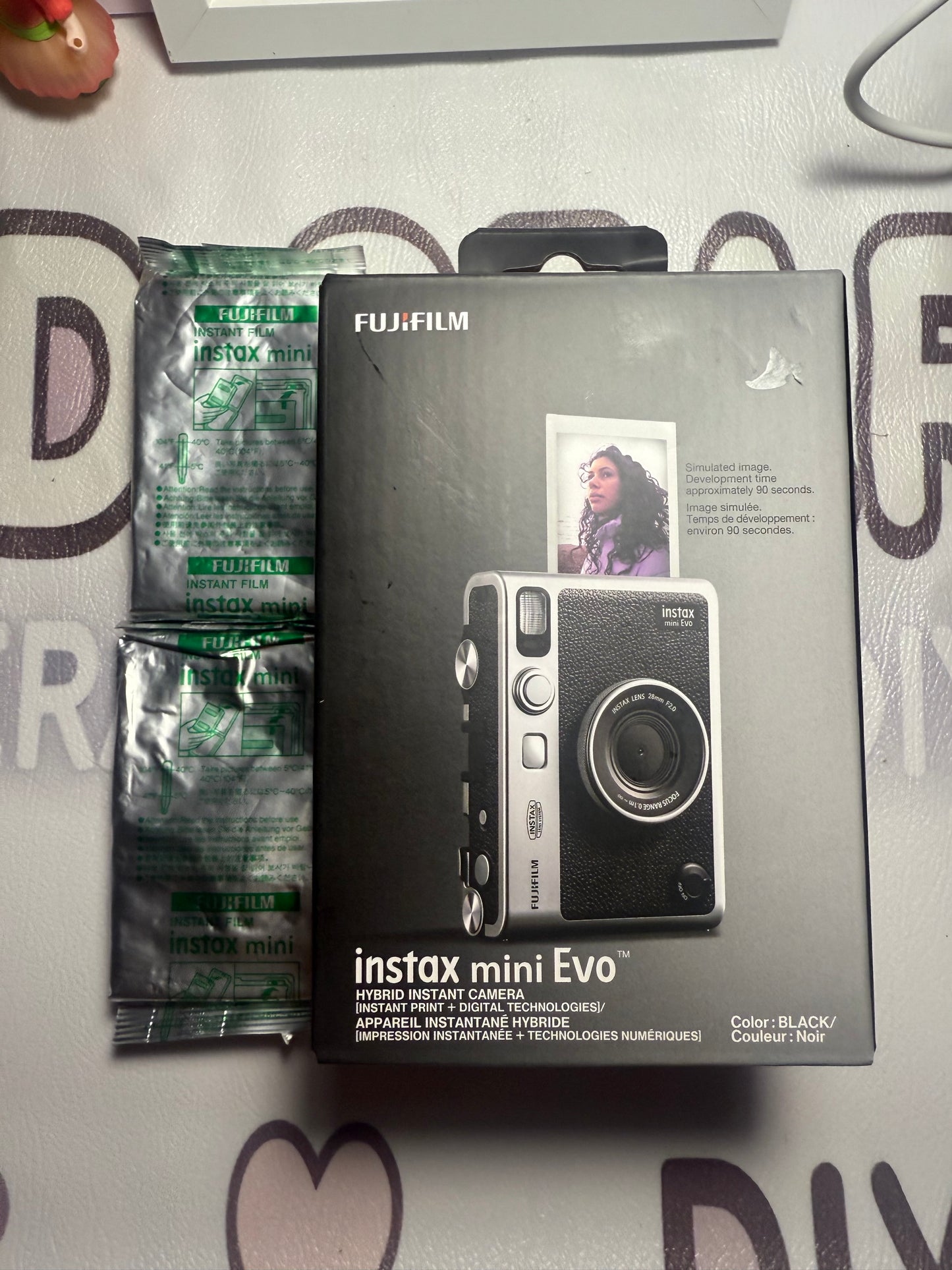 Fujifilm INSTAX Mini Evo Hybrid Instant Film Camera - Film Bundle
