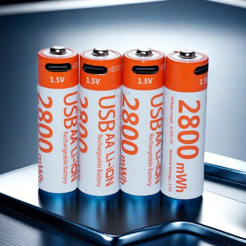 4 Pack Rechargeable AA Batteries for Digicam camera(1 year warranty)