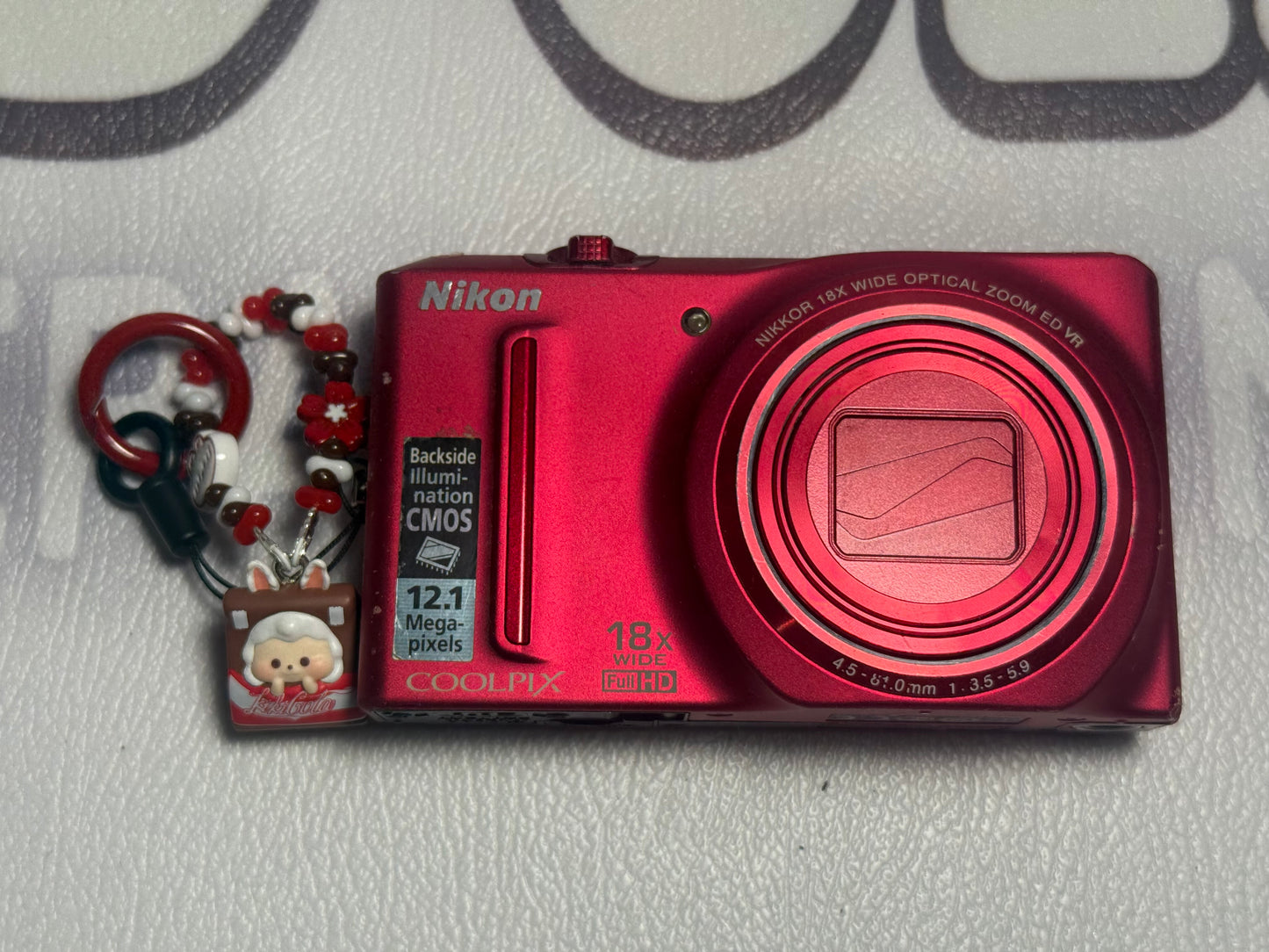 Nikon COOLPIX S9100 red 12.1MP 18x Optical Zoom Digital Camera