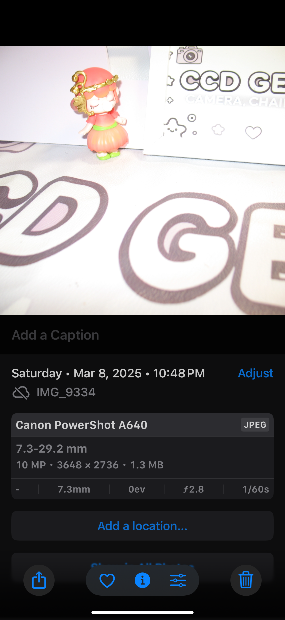 CANON A640 powershot