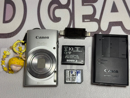 Canon PowerShot ELPH 180 20 MP 8x Zoom Digital Camera Silver