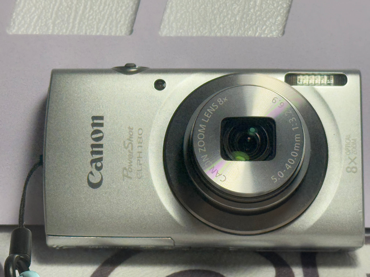Canon PowerShot ELPH 180 20 MP 8x Zoom Digital Camera Silver