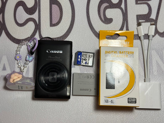 Canon PowerShot ELPH 300 HS / IXUS 220 HS 12.1MP Digital Camera - BLACK