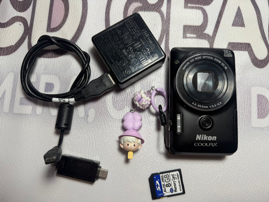 Nikon COOLPIX S6900 16.0MP Digital Camera - Black