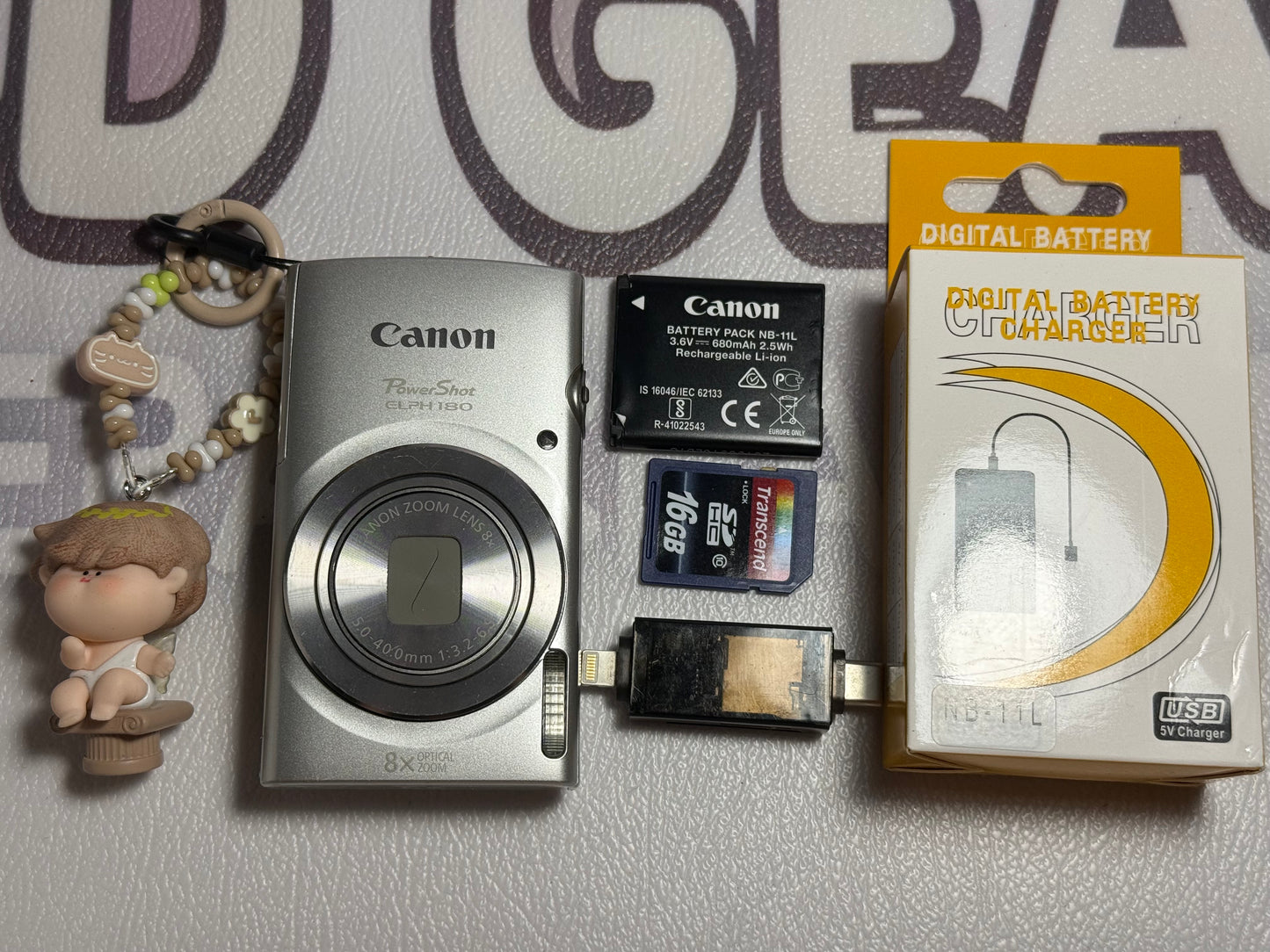 Canon PowerShot ELPH 180 20 MP 8x Zoom Digital Camera Silver
