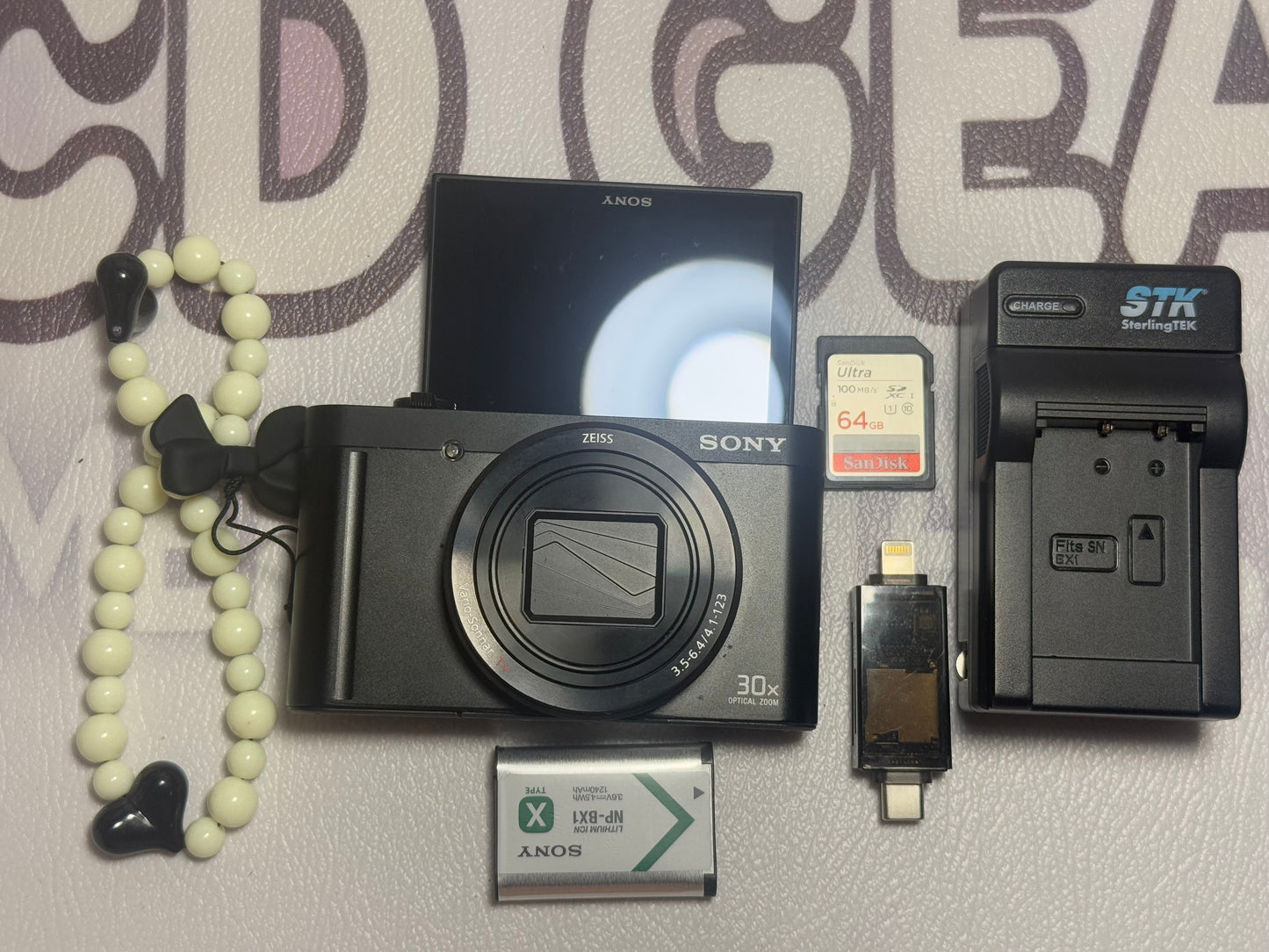 Sony - DSC-WX500 18.2-Megapixel Digital Camera - Black