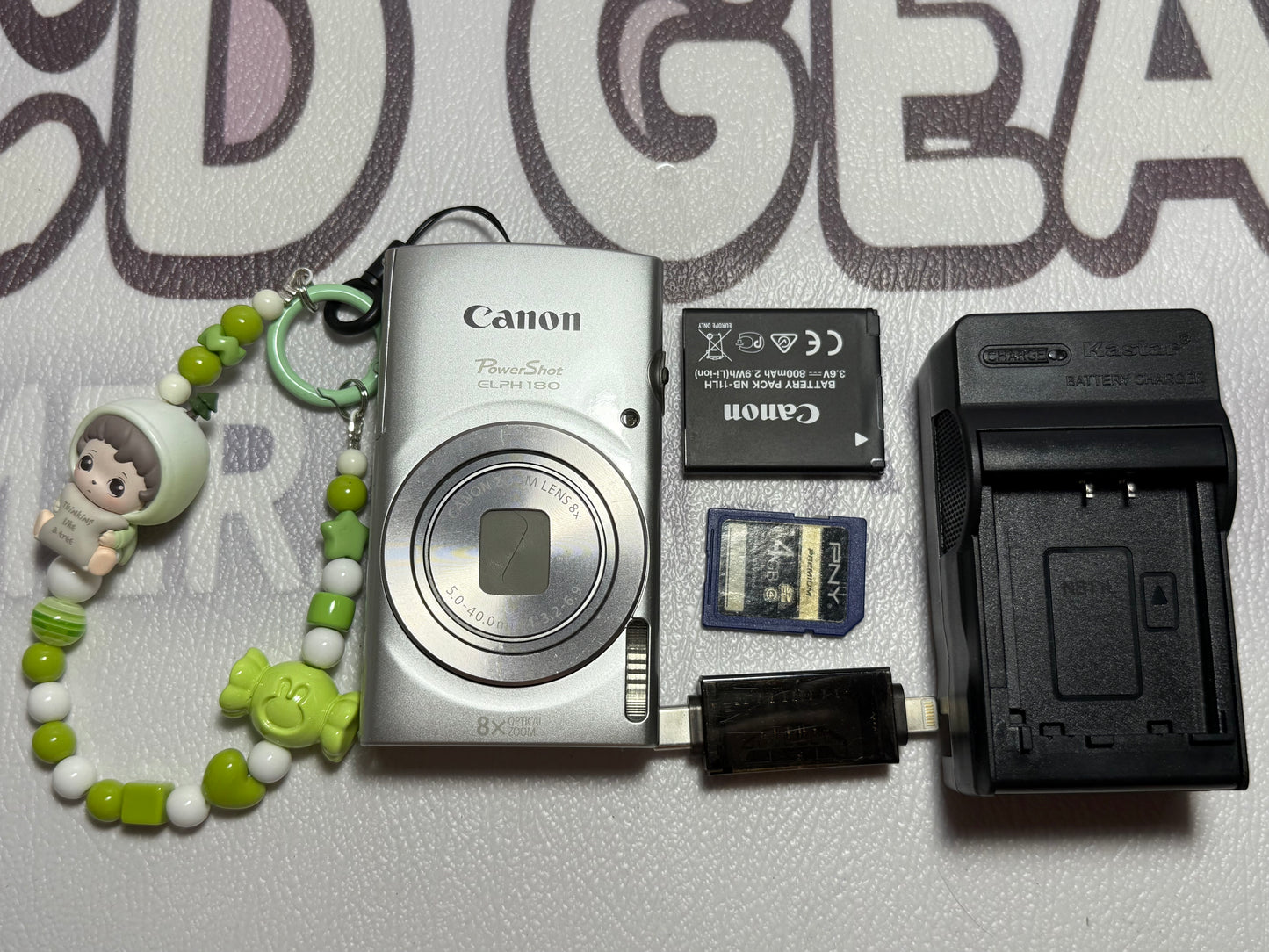 Canon PowerShot ELPH 180 20 MP 8x Zoom Digital Camera Silver