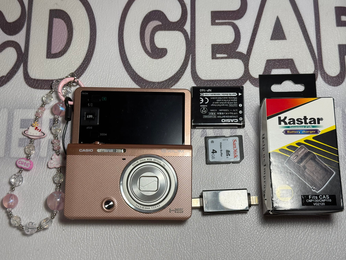 CASIO EXILIM EX-ZR50 16.1MP High Sseed Digital Camera Pink Compact