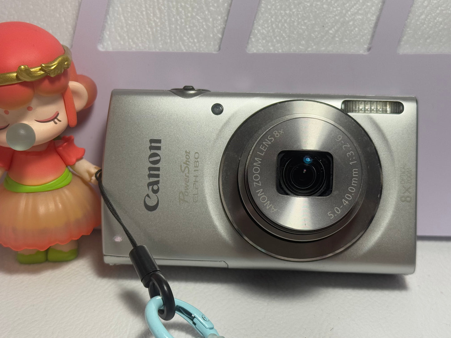 Canon PowerShot ELPH 180 20 MP 8x Zoom Digital Camera Silver