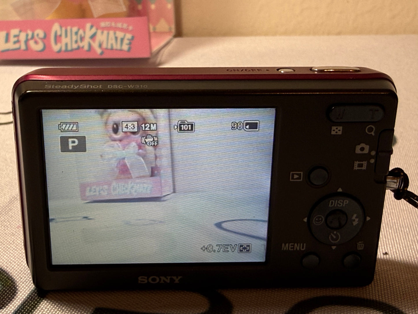 Sony Cybershot DSC-W310 12.1MP Camera Pink