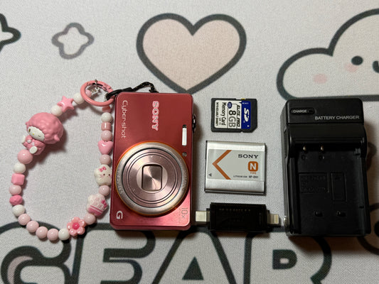 Sony Cyber-Shot DSC-WX100 Digital Camera 18.2 MP 10x Optical Zoom Pink