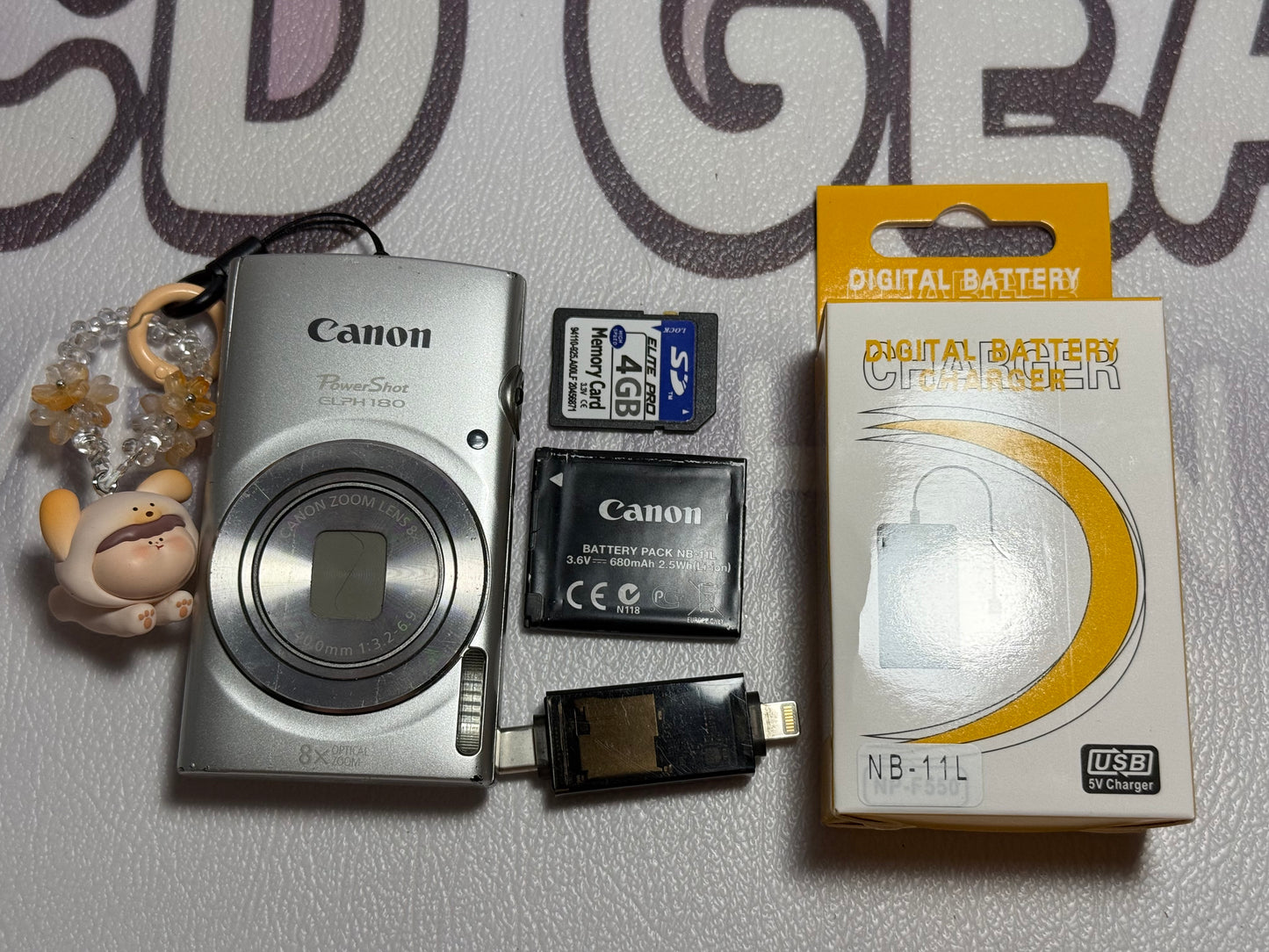 Canon PowerShot ELPH 180 20 MP 8x Zoom Digital Camera Silver