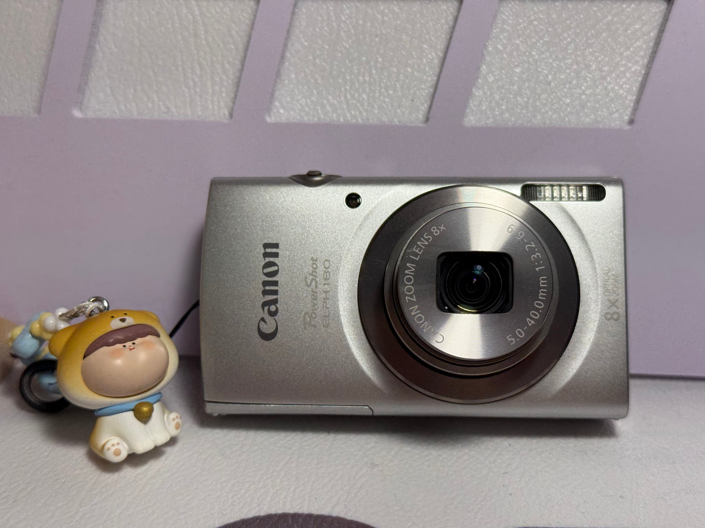 Canon PowerShot ELPH 180 20 MP 8x Zoom Digital Camera Silver