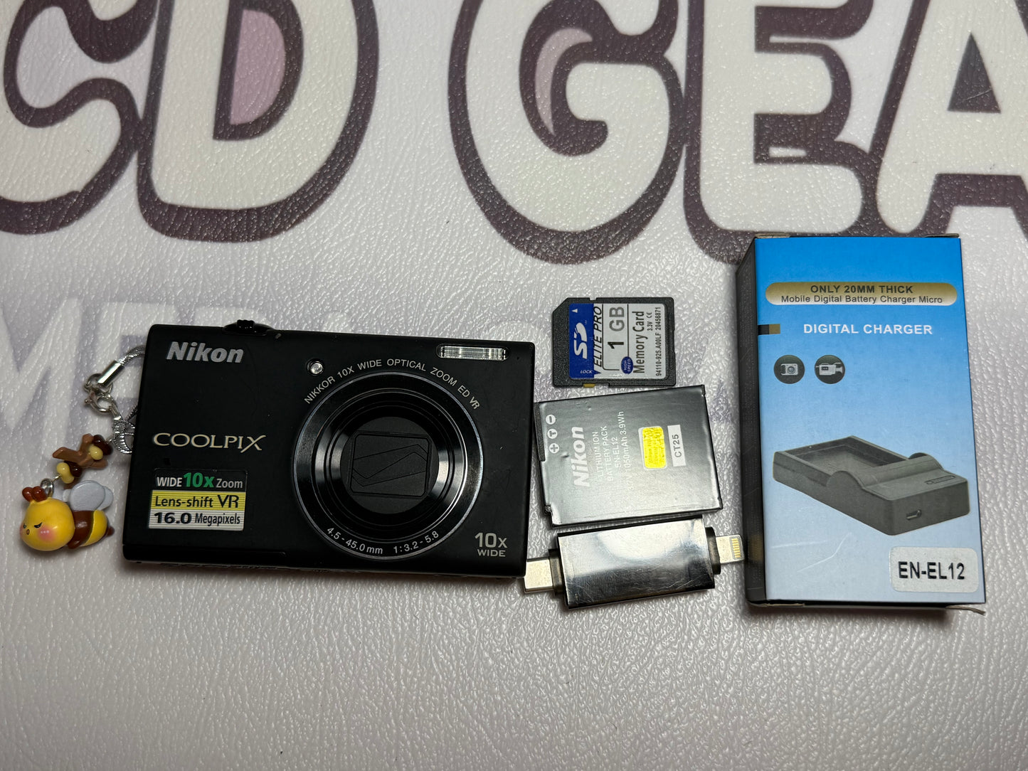 Nikon Coolpix S6200 BLACK Digital Camera 16MP, 10X Optical Zoom