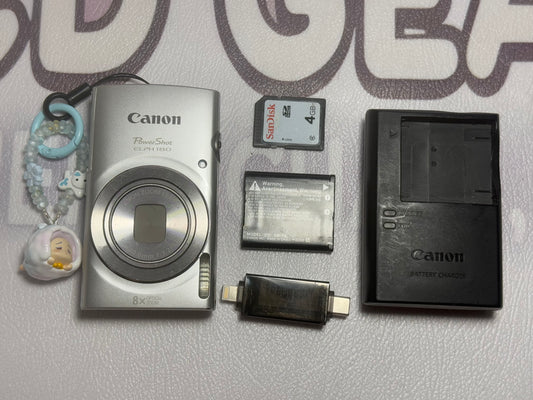 Canon PowerShot ELPH 180 20 MP 8x Zoom Digital Camera Silver