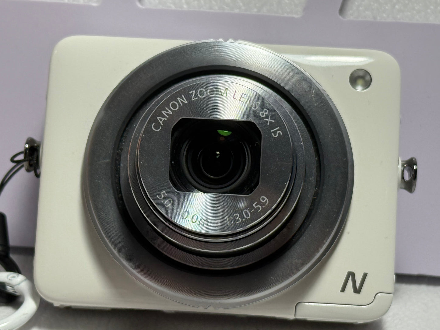 Canon PowerShot N WHITE 12.1MP 8x Zoom Compact Digital Camera