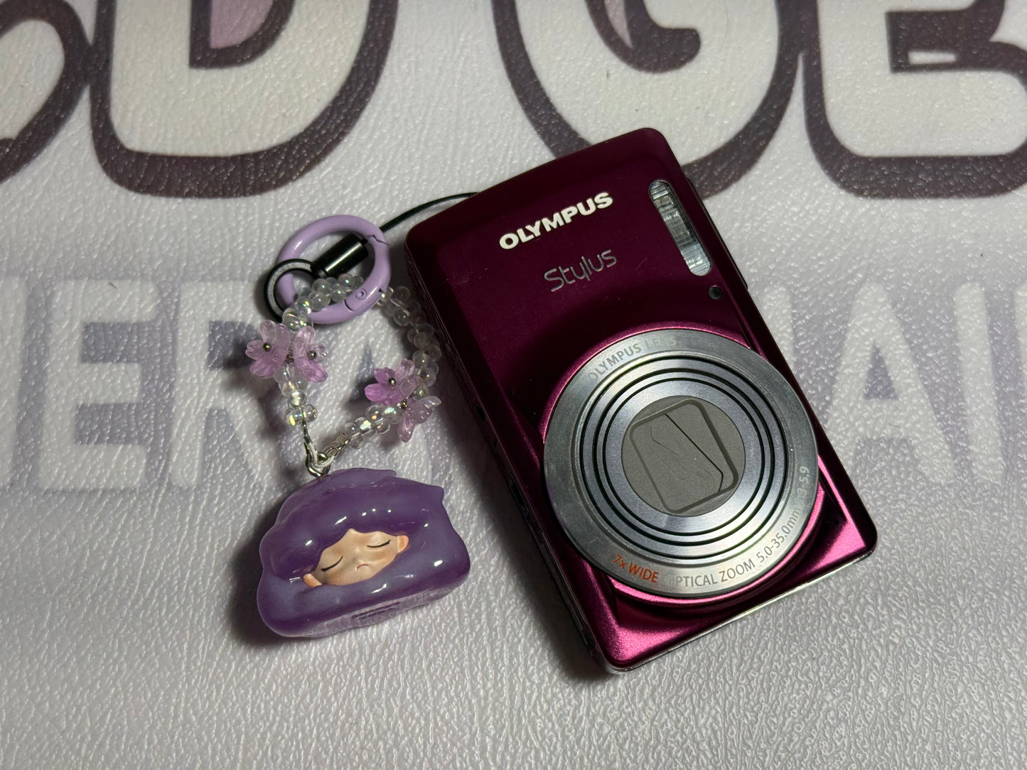 Olympus Stylus 7030 Digital Camera, 14MP, 7X Wide Zoom - Pink