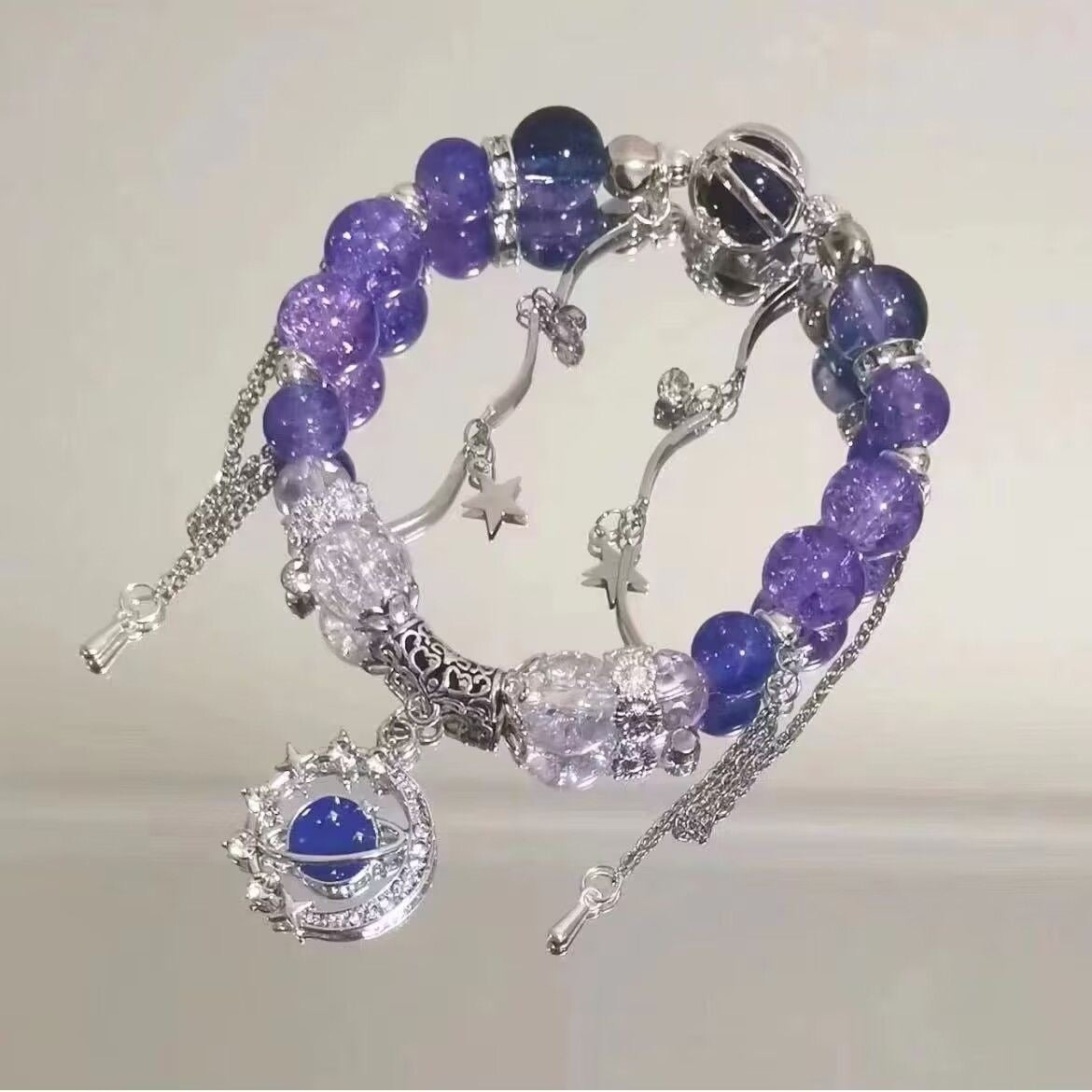 Celestial Garden Bracelet Set – 4 Dreamy Crystal & Sterling Silver Designs