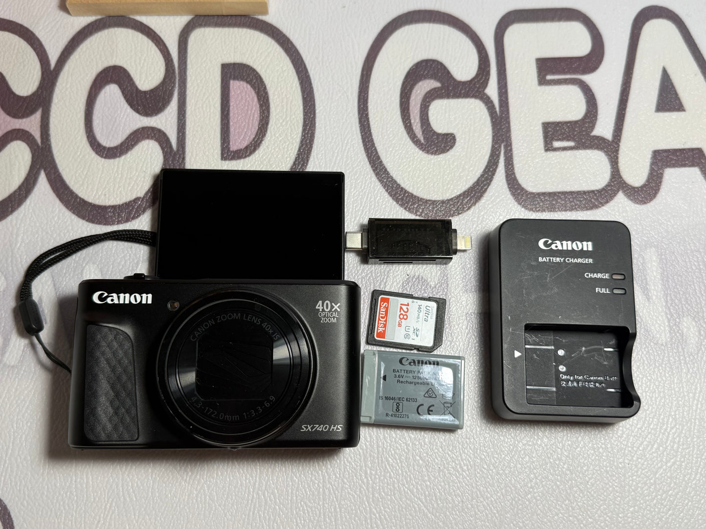 Canon PowerShot SX740 HS Zoom Lens 40x 20.30MP Black Compact Digital Camera