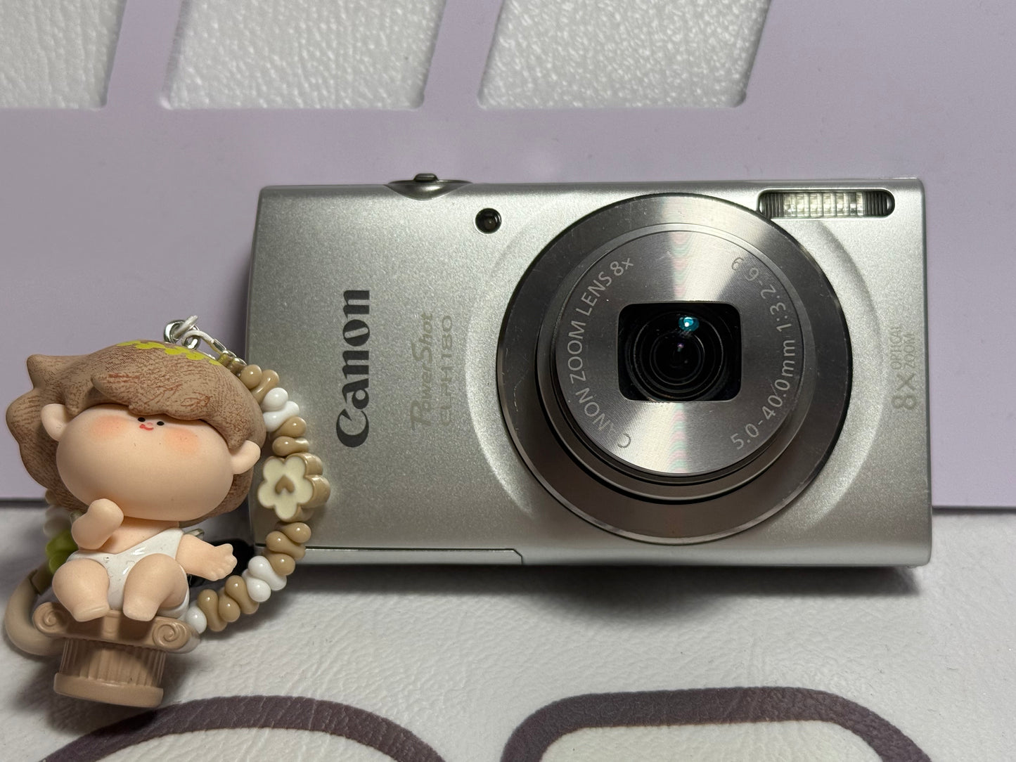 Canon PowerShot ELPH 180 20 MP 8x Zoom Digital Camera Silver
