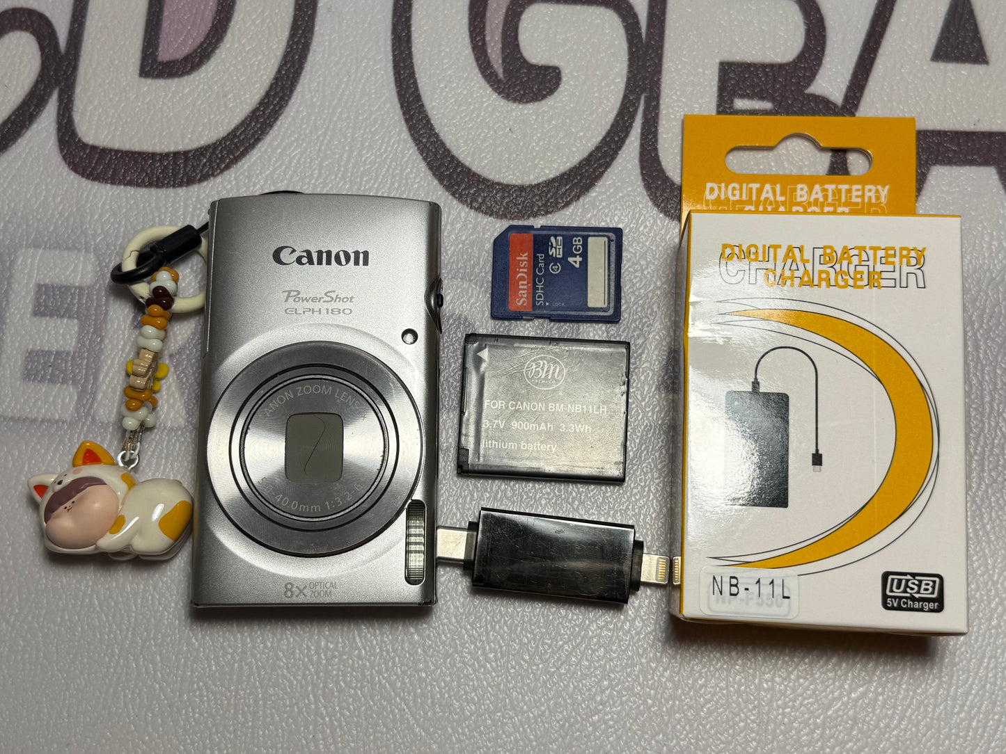 Canon PowerShot ELPH 180 20 MP 8x Zoom Digital Camera Silver