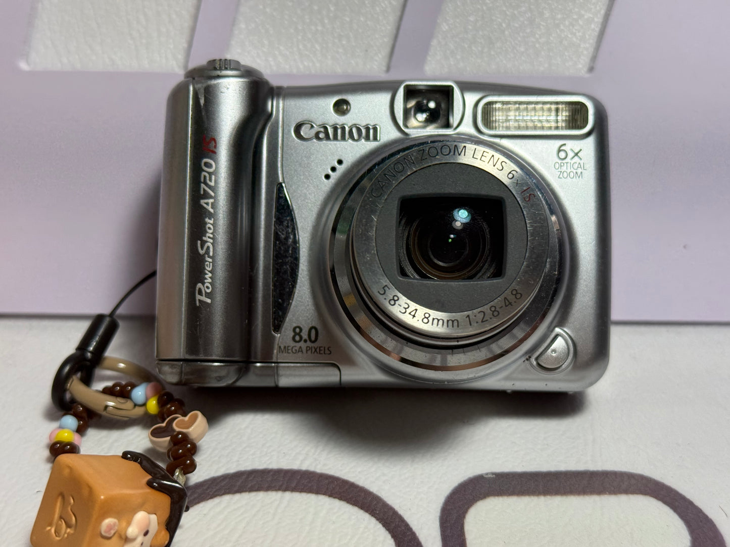 Canon Powershot A720 IS 8.0MP 6X Zoom Digital Camera - Silver