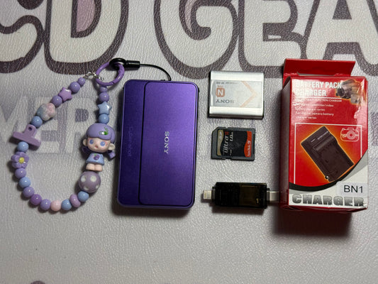 SONY DSC-T99C Digital Camera Cyber Shot Purple