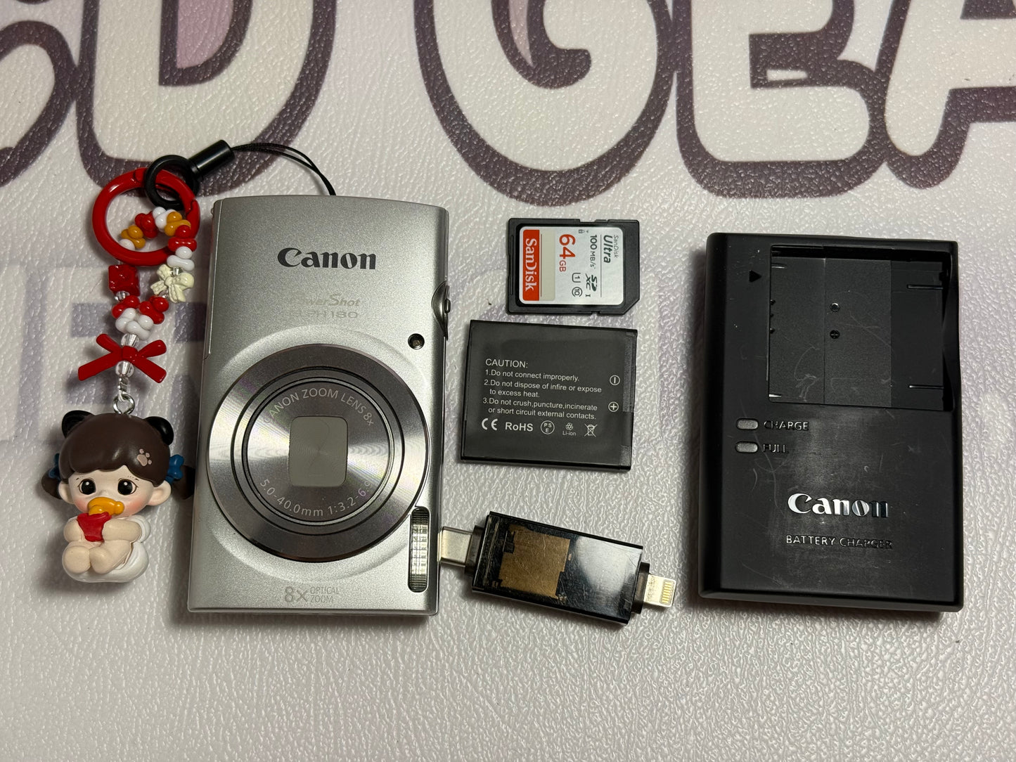 Canon PowerShot ELPH 180 20 MP 8x Zoom Digital Camera Silver