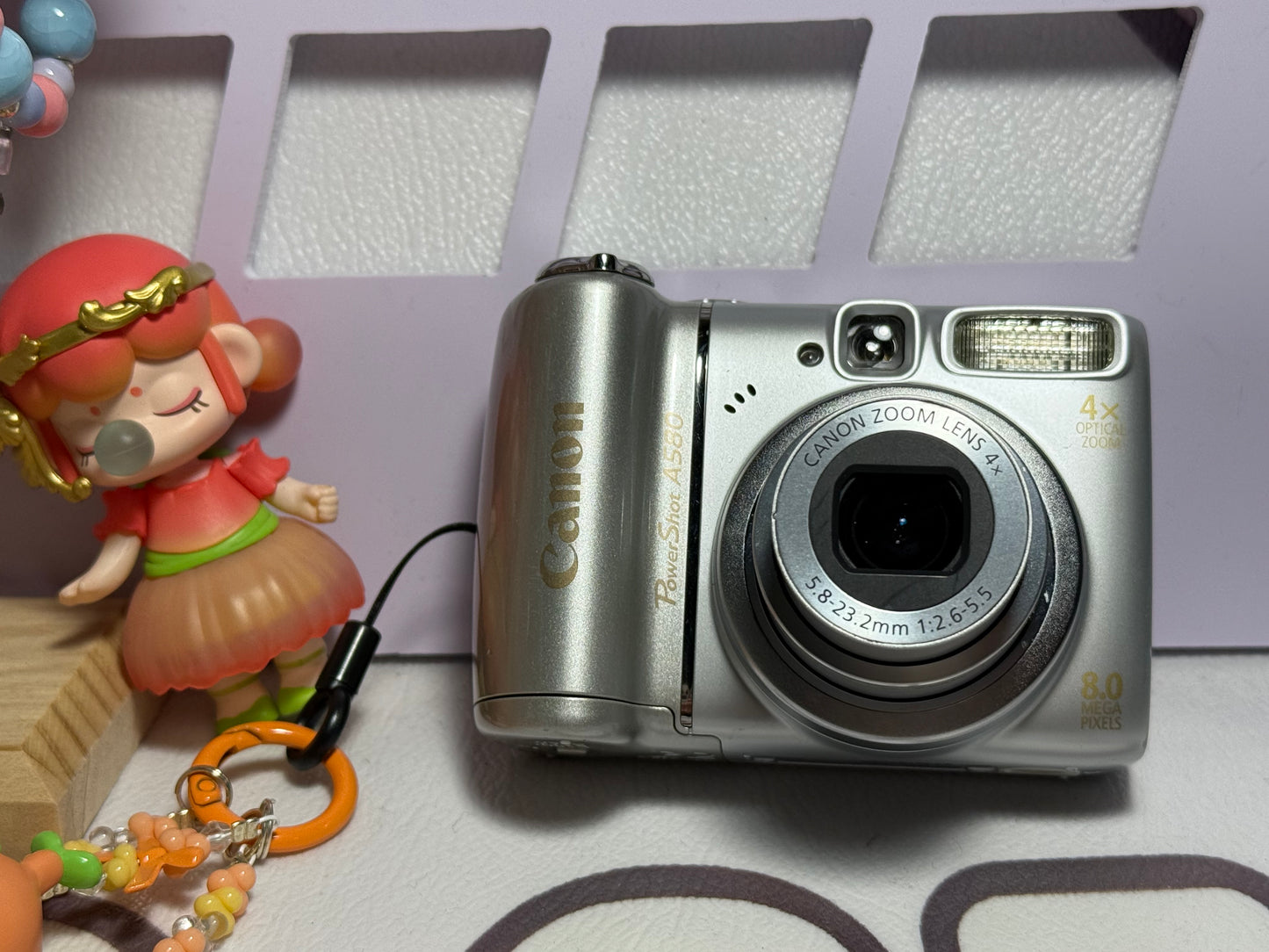 Canon PowerShot A580 8.0MP Digital Camera - Silver