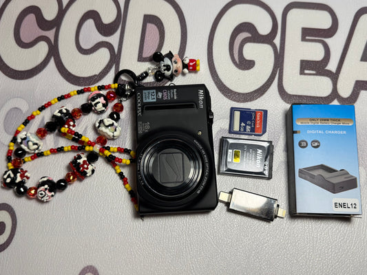 Nikon COOLPIX S9100 Black 12.1MP 18x Optical Zoom Digital Camera