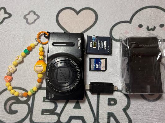 Nikon COOLPIX S9400 Digital Camera 18.1MP 18x Optical Zoom Black