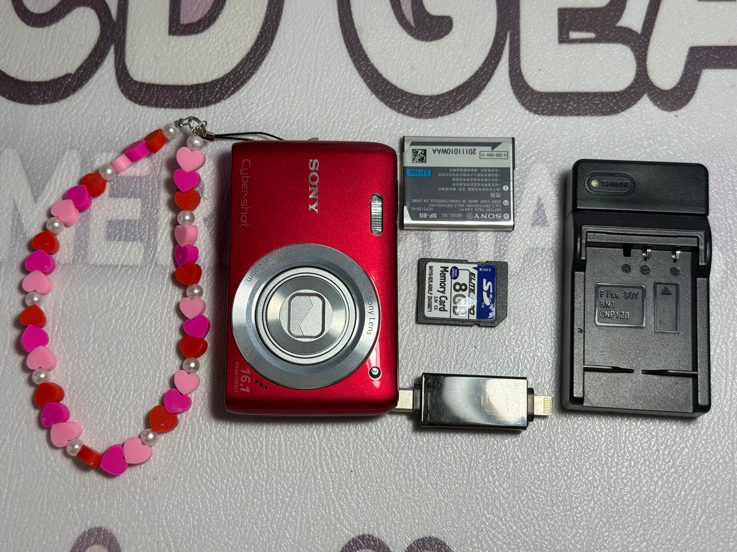 Sony Cyber Shot DSC-W670 16.1MP Digital Camera Built-in Flash - RED