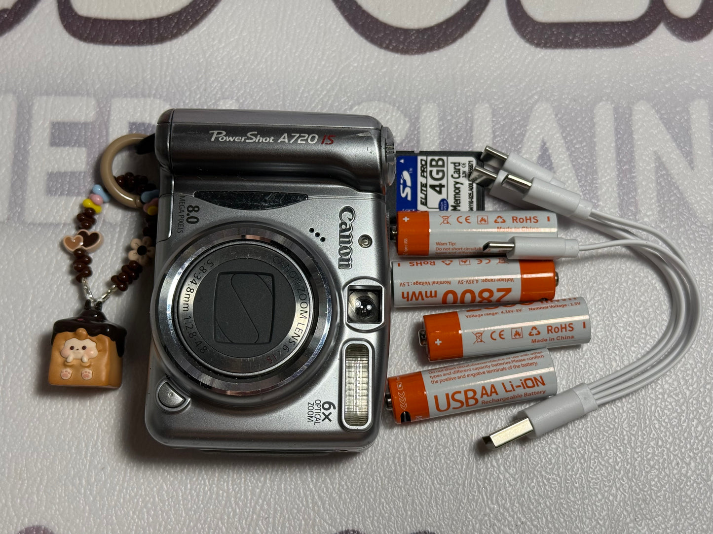 Canon Powershot A720 IS 8.0MP 6X Zoom Digital Camera - Silver