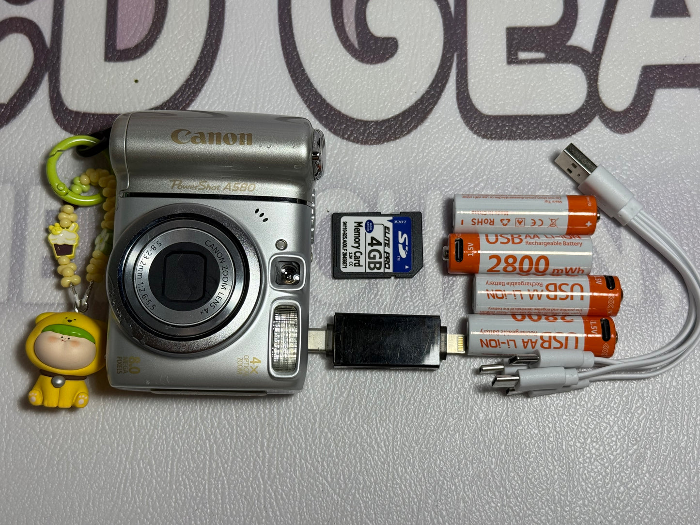 Canon PowerShot A580 8.0MP Digital Camera - Silver