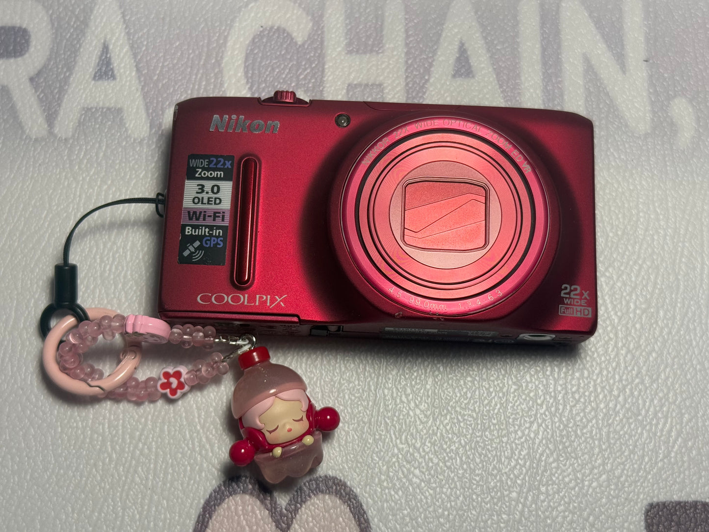 Nikon COOLPIX S9500 18.1 MP Wi-Fi&GPS Compact Digital Camera Color RED