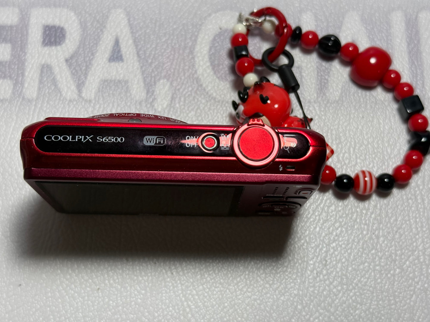 Nikon Coolpix S6500 16MP 12X Zoom Digital Camera Complete Red