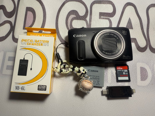 Canon PowerShot SX260 HS 12.1MP Digital Camera Black
